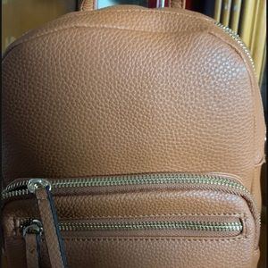 Tan mini backpack